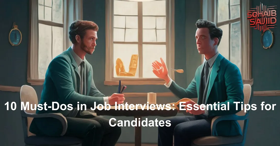 10 Must-Dos in Job Interviews: Essential Tips for Candidates